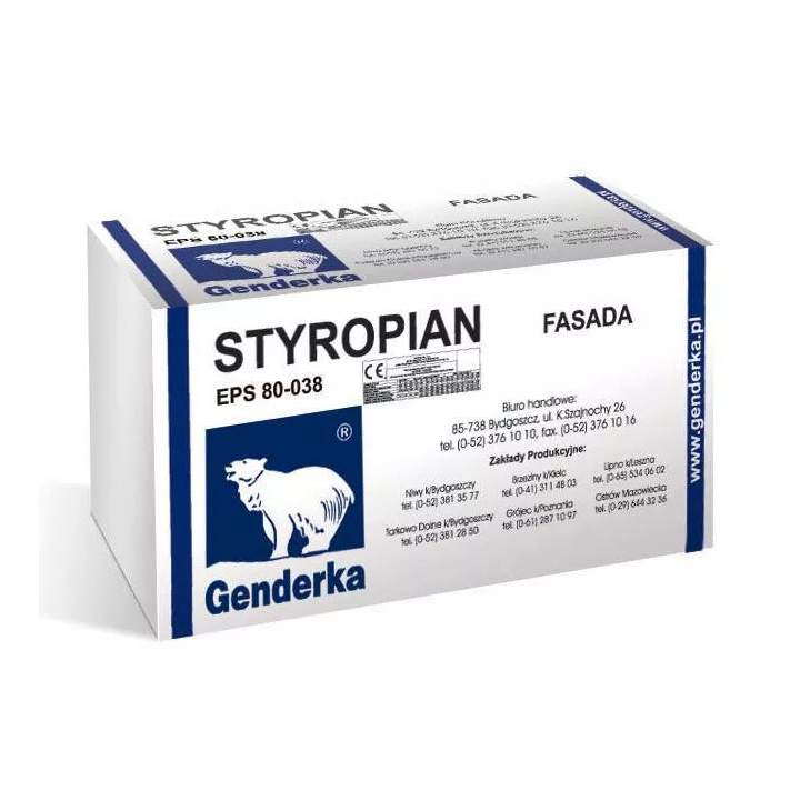 Genderka - styropian EPS 70-038 Fasada