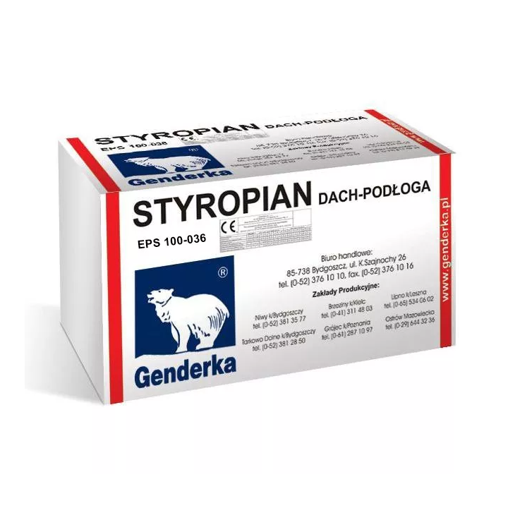 Genderka - styropian EPS 100-036 Dach Podłoga