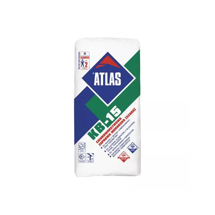 Atlas - zaprawa klejąca do betonu komórkowego KB-15 