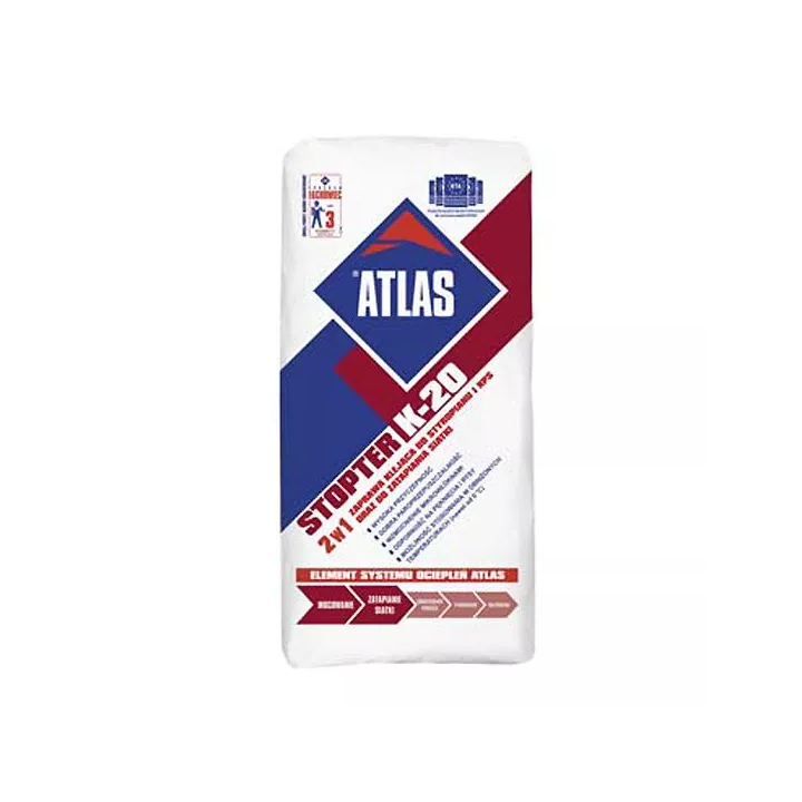 Atlas - zaprawa klejąca do styropianu Stopter K-20