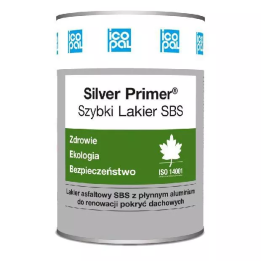 Icopal - lakier kauczukowo-bitumiczny do renowacji pokryć i obróbek dachowych Silver Primer Szybki Lakier SBS