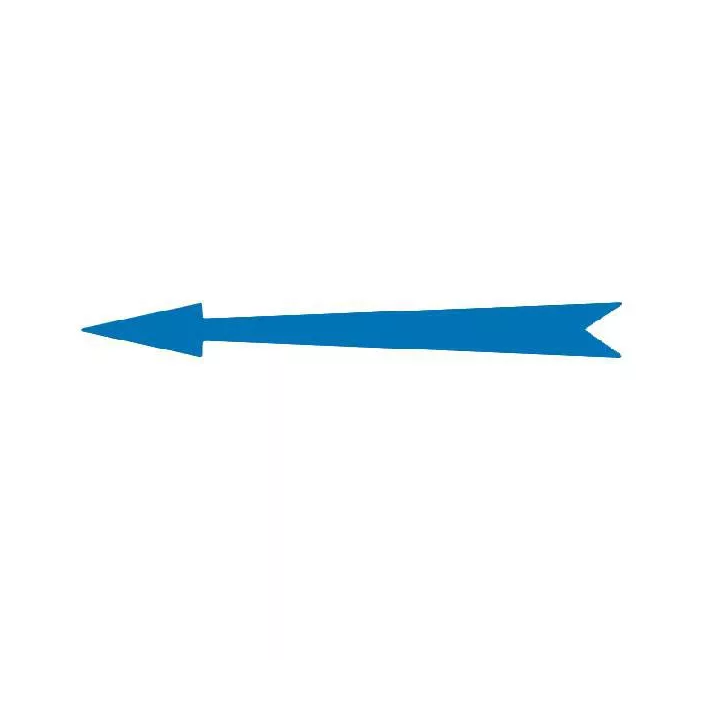 Xplo - self-adhesive blue marking arrow