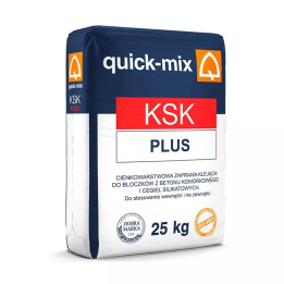 Quick-mix - adhesive mortar for aerated concrete blocks and KSK silicate bricks