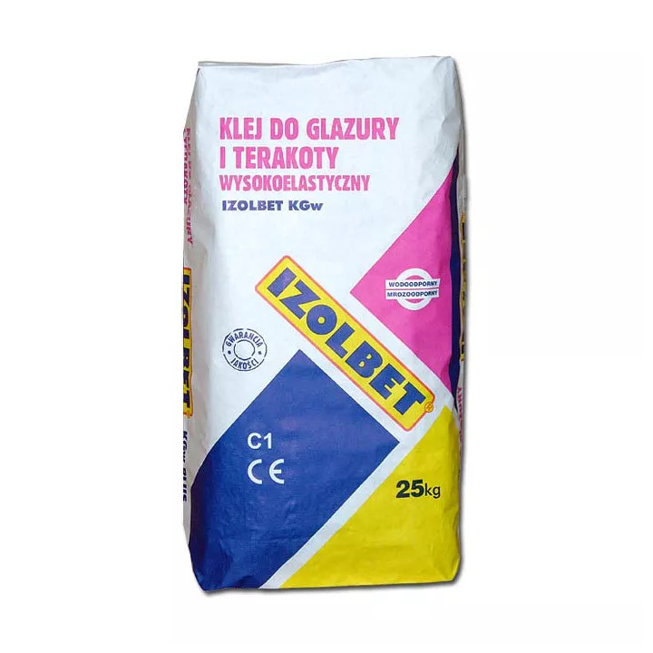 Izolbet - klej do glazury i terakoty wysokoelastyczny Izolbet KGw
