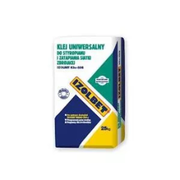 Izolbet - klej do płyt styropianowych i zatapiania siatki zbrojącej Izolbet KSu-SDB.