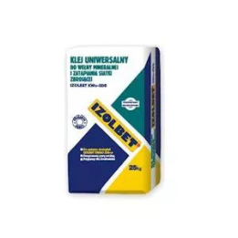 Izolbet - klej do wełny mineralnej i zatapiania siatki zbrojącej Izolbet KWu-SDB
