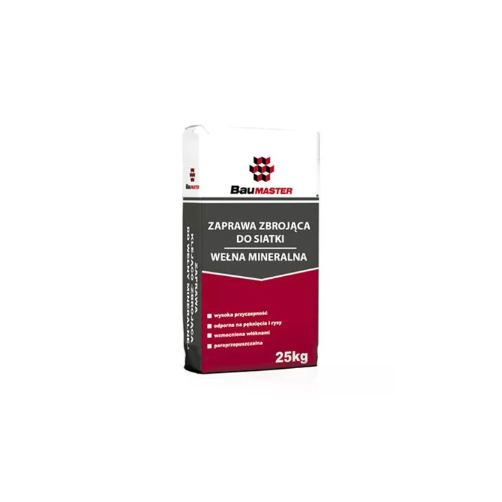 Baumaster - mesh reinforcing mortar - mineral wool