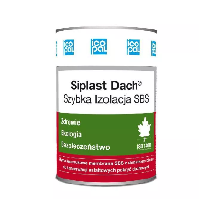 Icopal - masa asfaltowa do konserwacji bitumicznych pokryć dachowych Siplast Dach Szybka Izolacja SBS