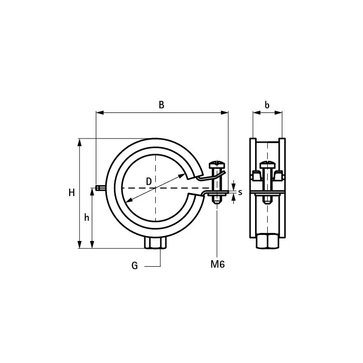 Walraven - obejma pojedyncza z okładziną BISMAT® Flash