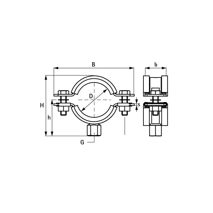 Walraven - Heavy Duty Klemme mit BIS HD1501 Futter