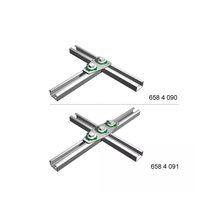 Walraven - T- und X-Steckverbinder für BIS RapidRail®-Montageschienen