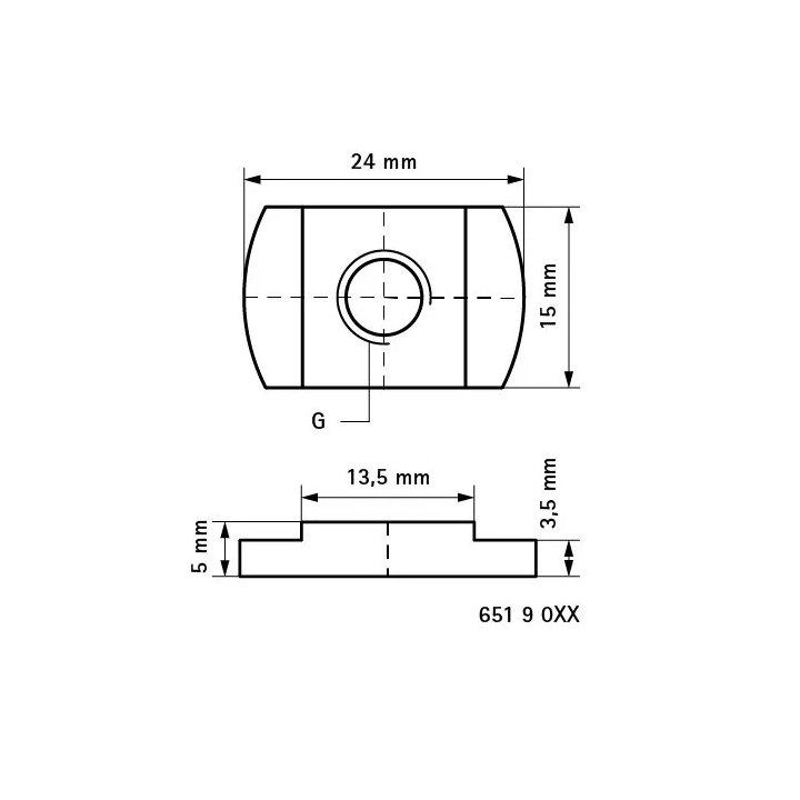 Walraven - BIS WM 651 Gleitmuttern