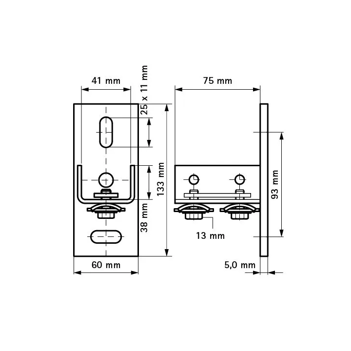 Walraven - BIS RapidRail® wall brackets