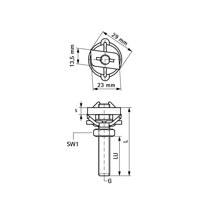 Walraven - BIS RapidRail® hammer screws, stainless steel
