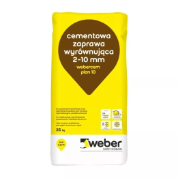 Weber - zaprawa do napraw i wyrównań Webercem Plan 10 (ZT602)