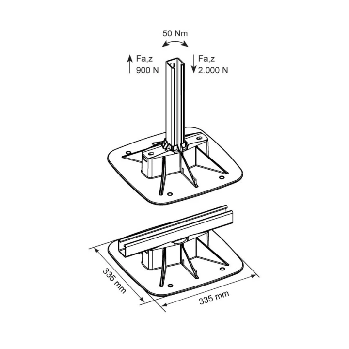 Walraven - Dachträgersystem BIS Yeti® 335 (BUP1000)