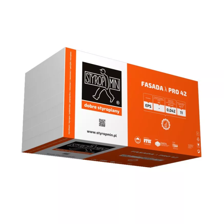 Styropmin - płyta styropianowa  Fasada  λ Pro 42