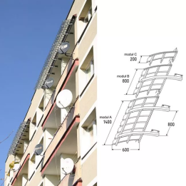 Icopal - Dach über Balkonen. Markise Fastlock 60 Loggia