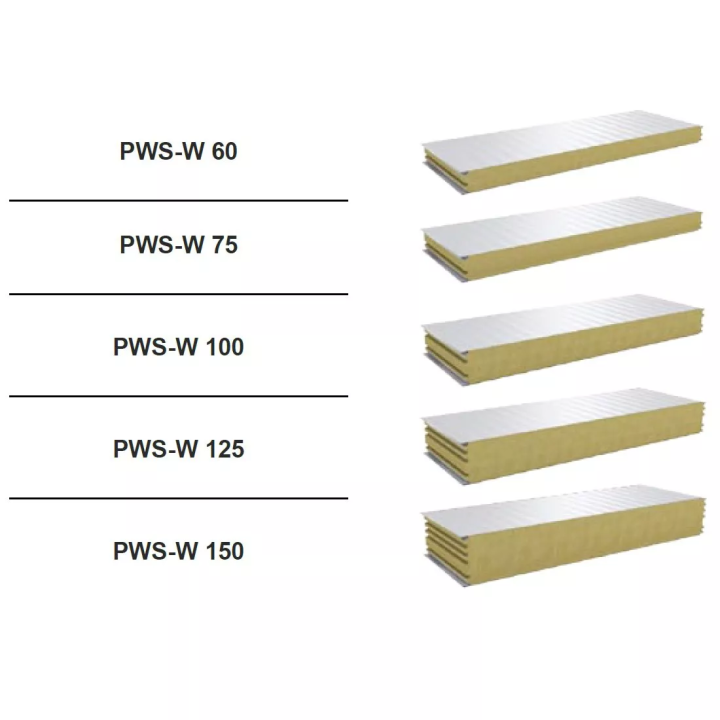 Pruszyński - wall sandwich panel PWS-W mineral wool
