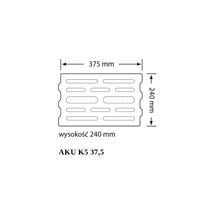 Czamaninek - pustak ścienny keramzytowy AKU K-5