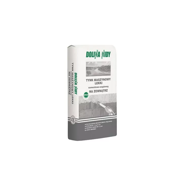 Dolina Nidy - lightweight cement-lime machine plaster