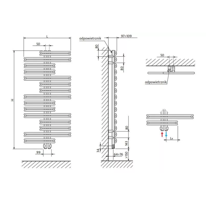 Purmo - Kea bathroom radiator
