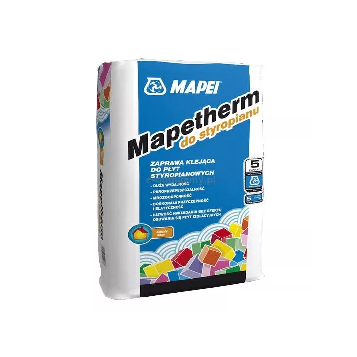 Mapei - zaprawa klejąca Mapetherm do styropianu