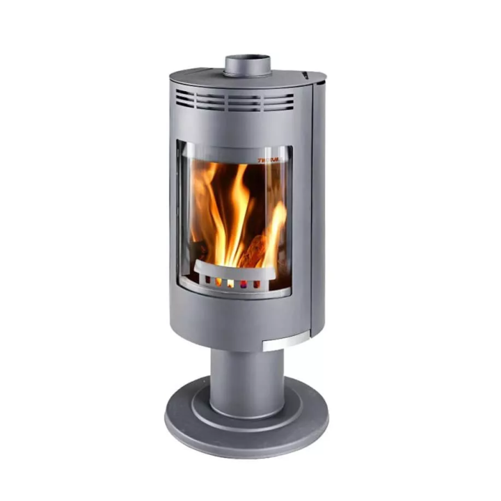 Thorma - piecyk na drewno Andorra II Exclusive szary obrotowy 7,5 kW