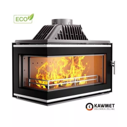 Kawmet - Kamineinsatz Ecke W16 Premium mit Dämpfer