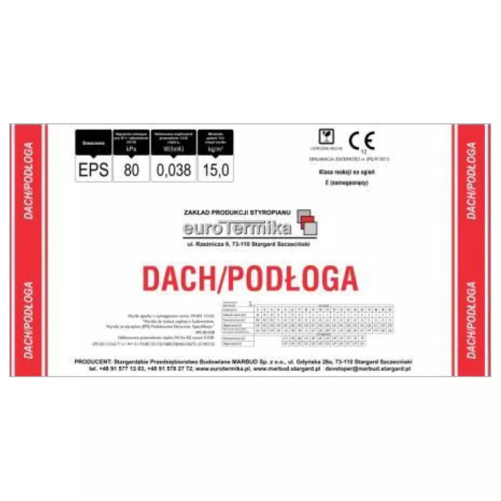 Eurothermal - Styroporplatte Dach / Boden 80-038