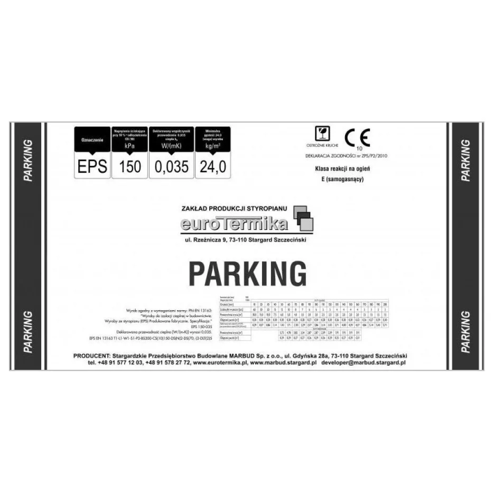 Eurothermal - Parken 150-035 geschäumte Styroporplatte