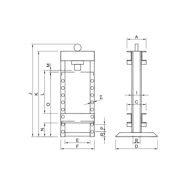 Skamet - hydraulische Presse