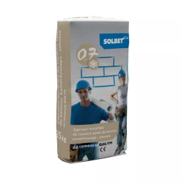 Solbet - zaprawa murarska do cienkich spoin na cemencie białym - zimowa M15 (0.7)