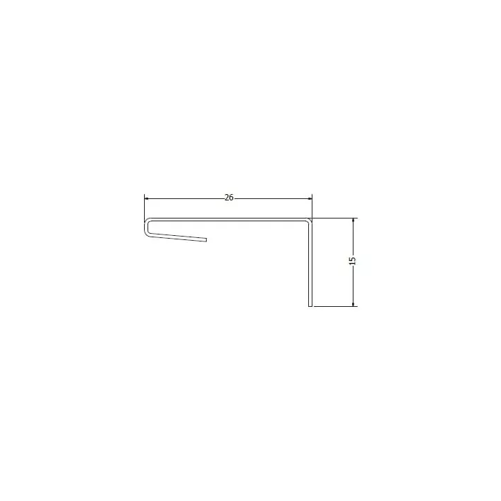 Bud Mat - steel roof lining - type L strip