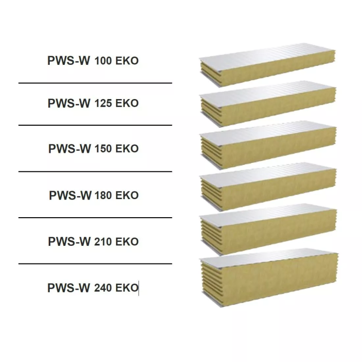 Pruszyński - Wandsandwichplatte PWS-W EKO LIGHT Mineralwolle