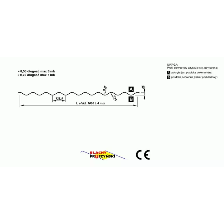 Pruszyński - blacha falista elewacyjna PF 25