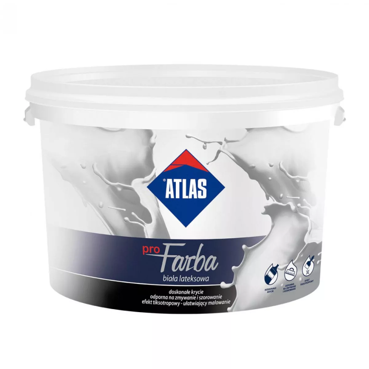 Atlas - white interior latex proFARBA paint (AW-PRO)