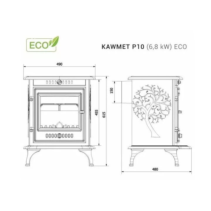 Kawmet - fireplace stove P10