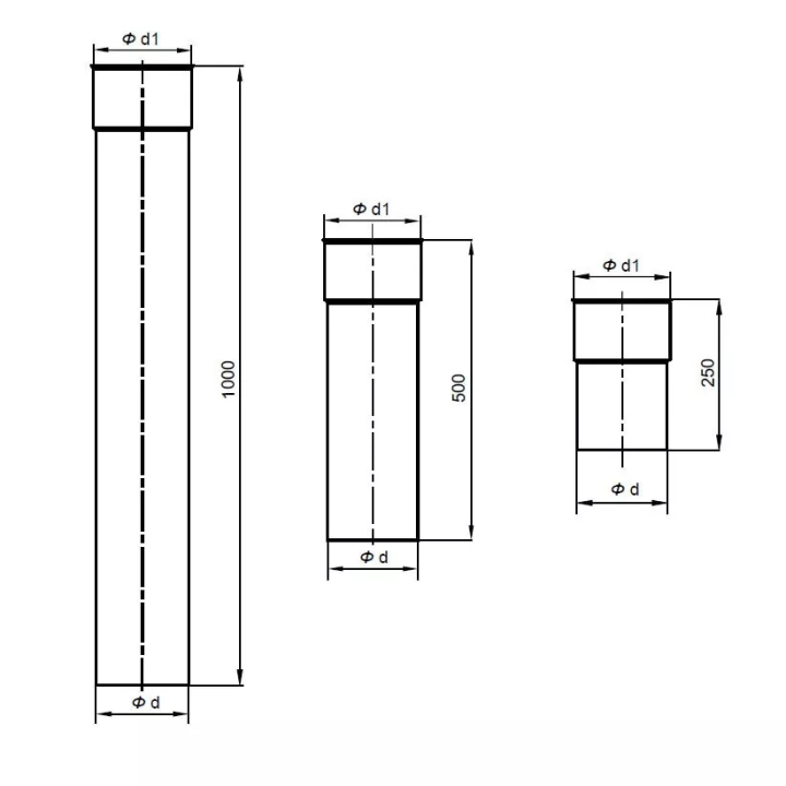 Kominflex - stainless steel pipe