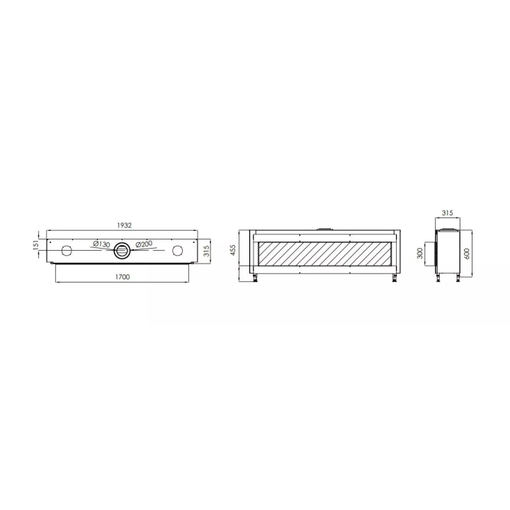 DreamFire - DreamFIRE 190 Gaskamin