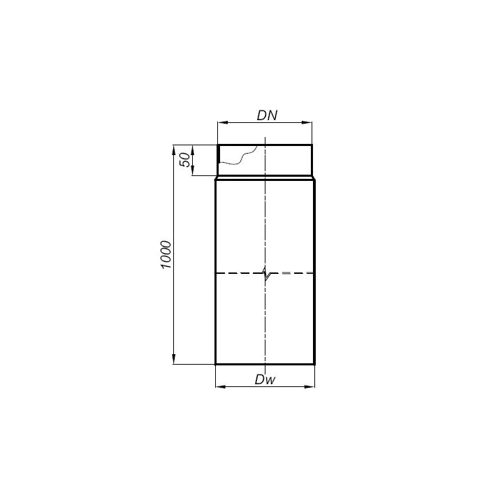 Darco - system przyłączy do kominków i kotłów na paliwa stałe SPK - rura czarna spalinowa