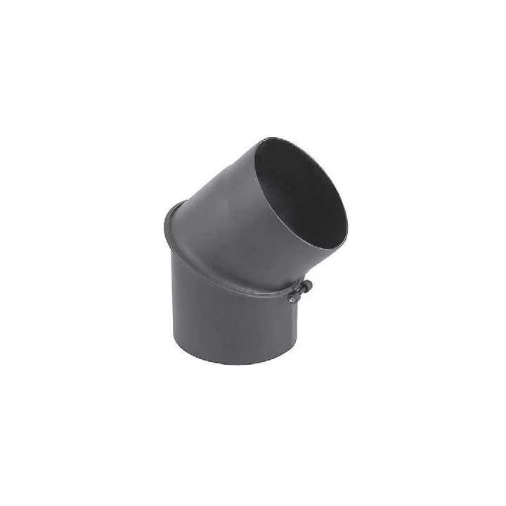Darco - Anschlusssystem für Kamine und Festbrennstoffkessel SPK - schwarz 45° verstellbarer Winkel