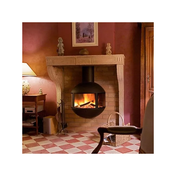 Focus - wood fireplace EDOFOCUS 631 exhaust outlet upwards