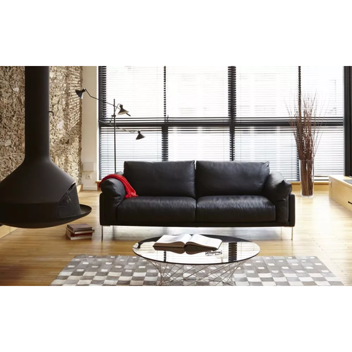 Focus - kominek na drewno ERGOFOCUS centralny czarny