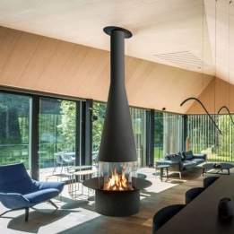 Focus - central wood fireplace FILIOFOCUS