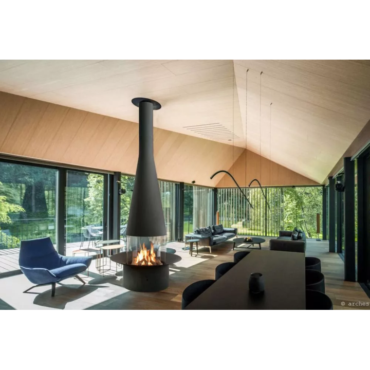 Focus - central wood fireplace FILIOFOCUS