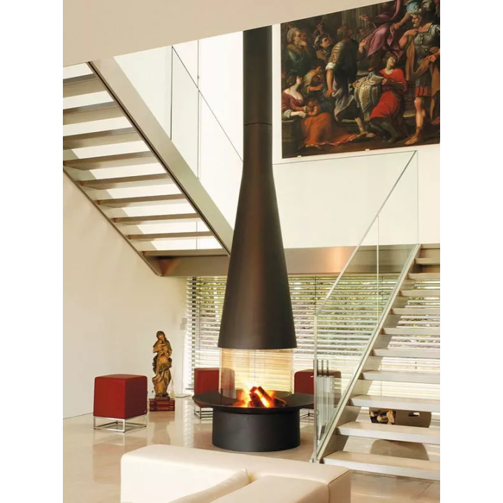 Focus - central wood fireplace FILIOFOCUS