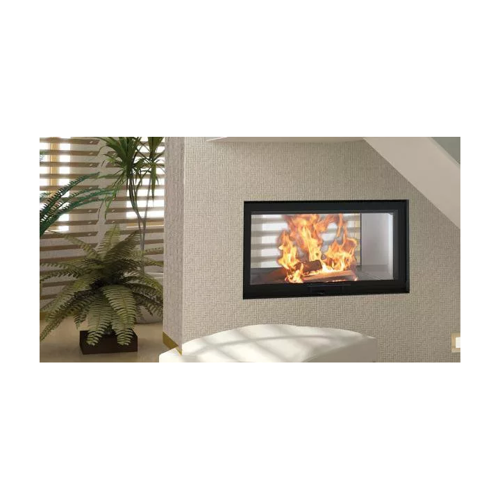 BeF - fireplace insert with a water jacket BeF Twin V 10 Aquatic