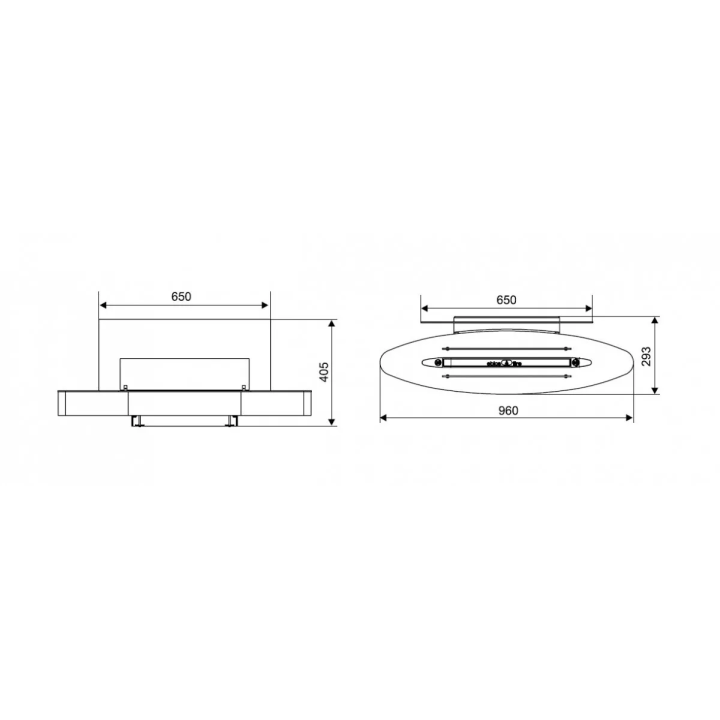 Spartherm - biokominek Ebios-Fire Elipse Wall