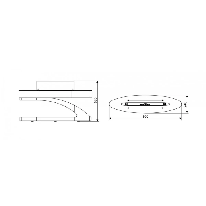 Spartherm - bio fireplace Ebios-Fire Elipse Z